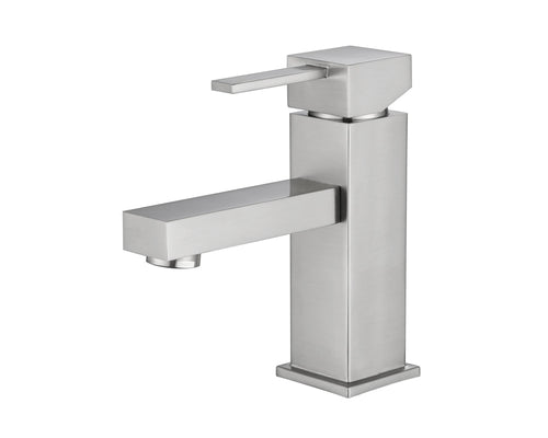 Lucena Bath Single Handle Bathroom Faucet, Brushed Nickel