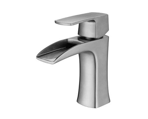 Lucena Bath Single Handle Bathroom Faucet, Brushed Nickel