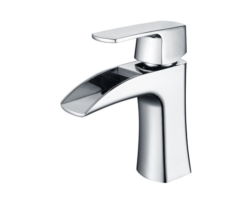 Lucena Bath Single Handle Bathroom Faucet, Polished Chrome