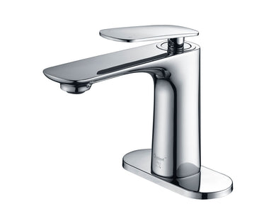 Lucena Bath Single Handle Bathroom Faucet, Polished Chrome