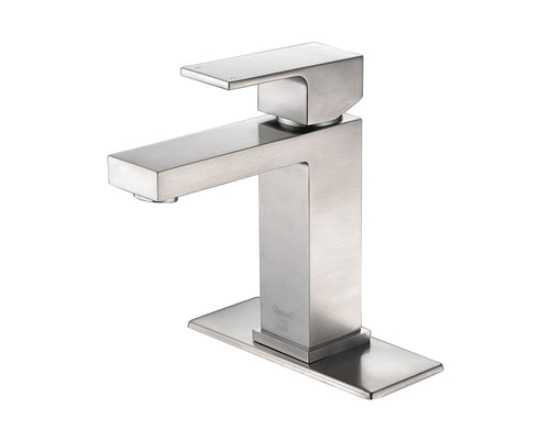 Lucena Bath Single Handle Bathroom Faucet, Brushed Nickel