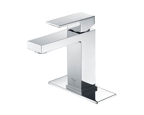 Lucena Bath Single Handle Bathroom Faucet, Polished Chrome