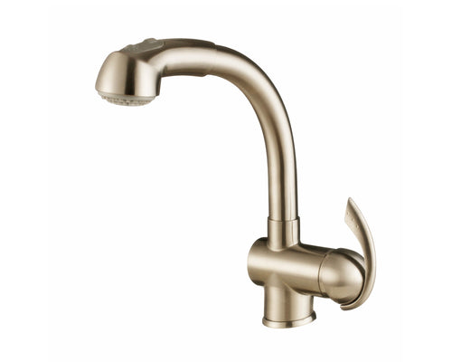 Lucena Bath Single Handle Pull-Out Kitchen Faucet, Brushed Nickel