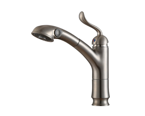 Lucena Bath Single Handle Pull-Out Kitchen Faucet, Brushed Nickel