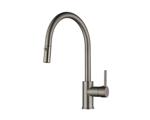 Lucena Bath Single Handle Pull-Down Kitchen Faucet, Brushed Nickel