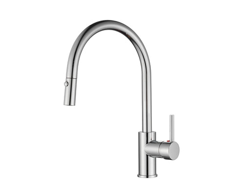 Lucena Bath Single Handle Pull-Down Kitchen Faucet, Polished Chrome