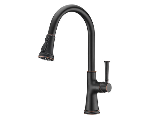 Lucena Bath Single Handle Pull-Down Kitchen Faucet, Oil Rubbed Bronze