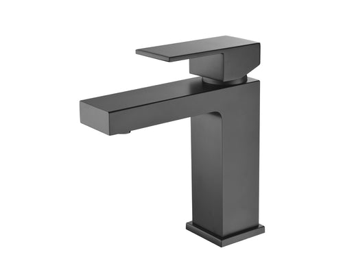 Lucena Bath Single Handle Bathroom Faucet, Matte Black